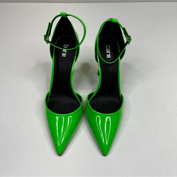 Bar III Idaa Ankle Strap Pump heels green - 8 - Picture 4 of 9